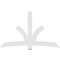 Ekena Millwork Davenport Architectural Grade PVC Gable Bracket, 84"W x 52 1/2"H x 2"D x 6"F, 15/12 Pitch GBP084X53X0206DAV00 - alternate 5